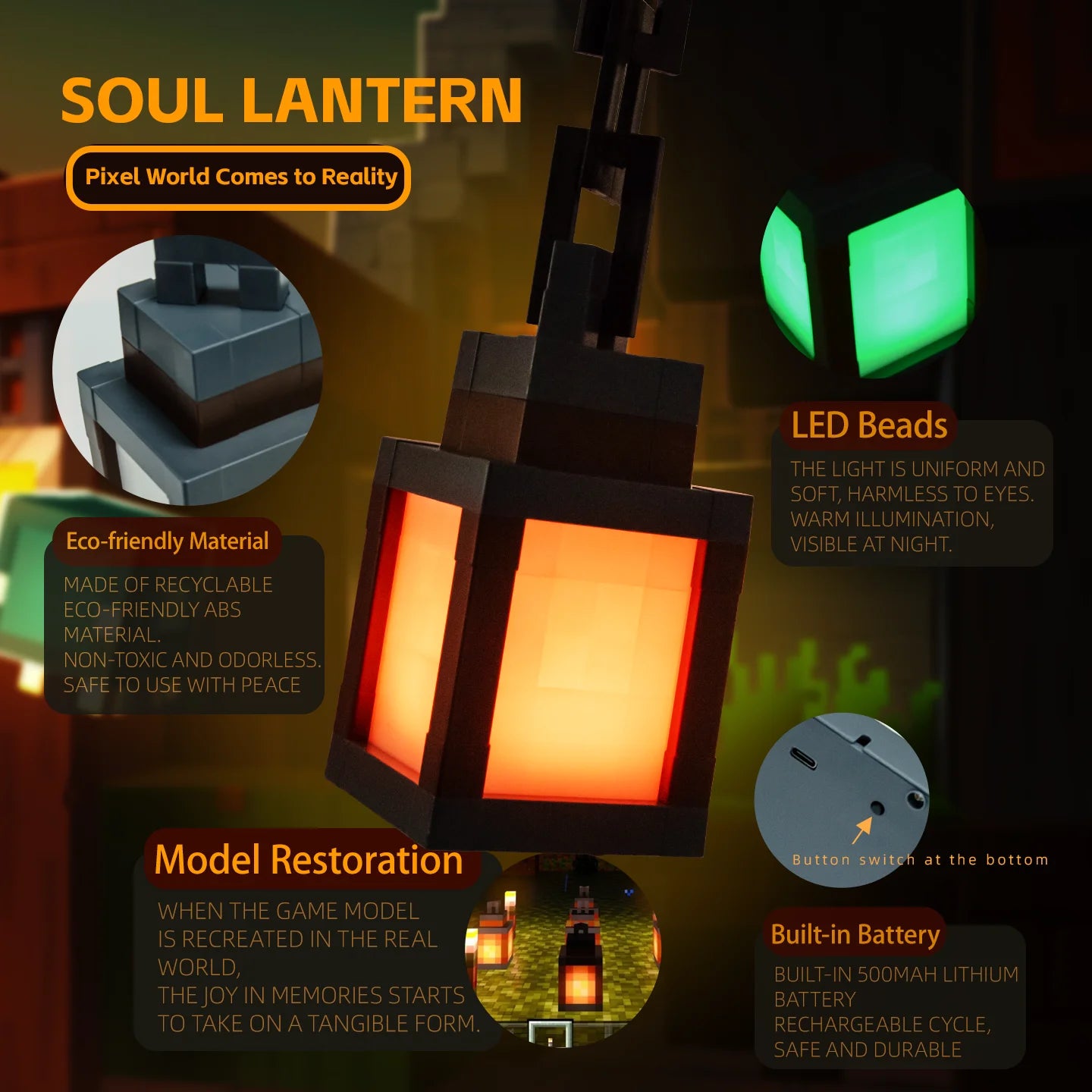 MineGlow® Minecraft Lantern